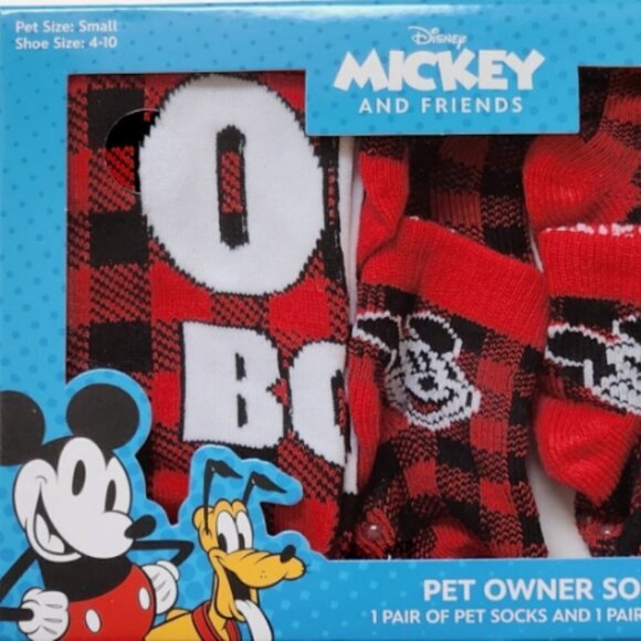 Disney Other - Disney NEW Mickey Pet Owner Sock Gift Set Box Matching Socks